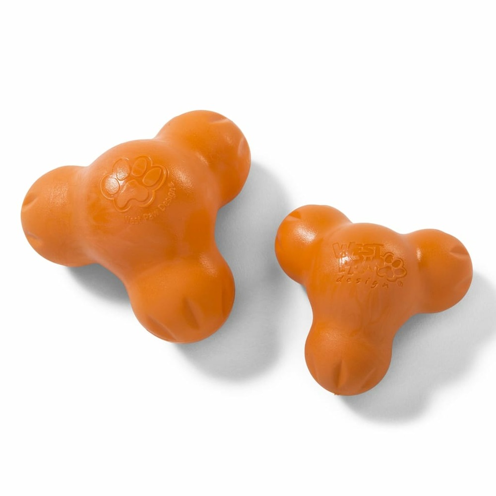 Jouet pour chiens avec zogoflex tux orange mandarine s
