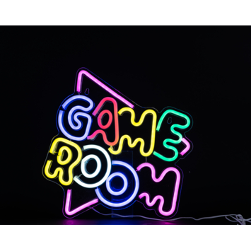 Neon wandlamp Game room 35,5x33,5cm