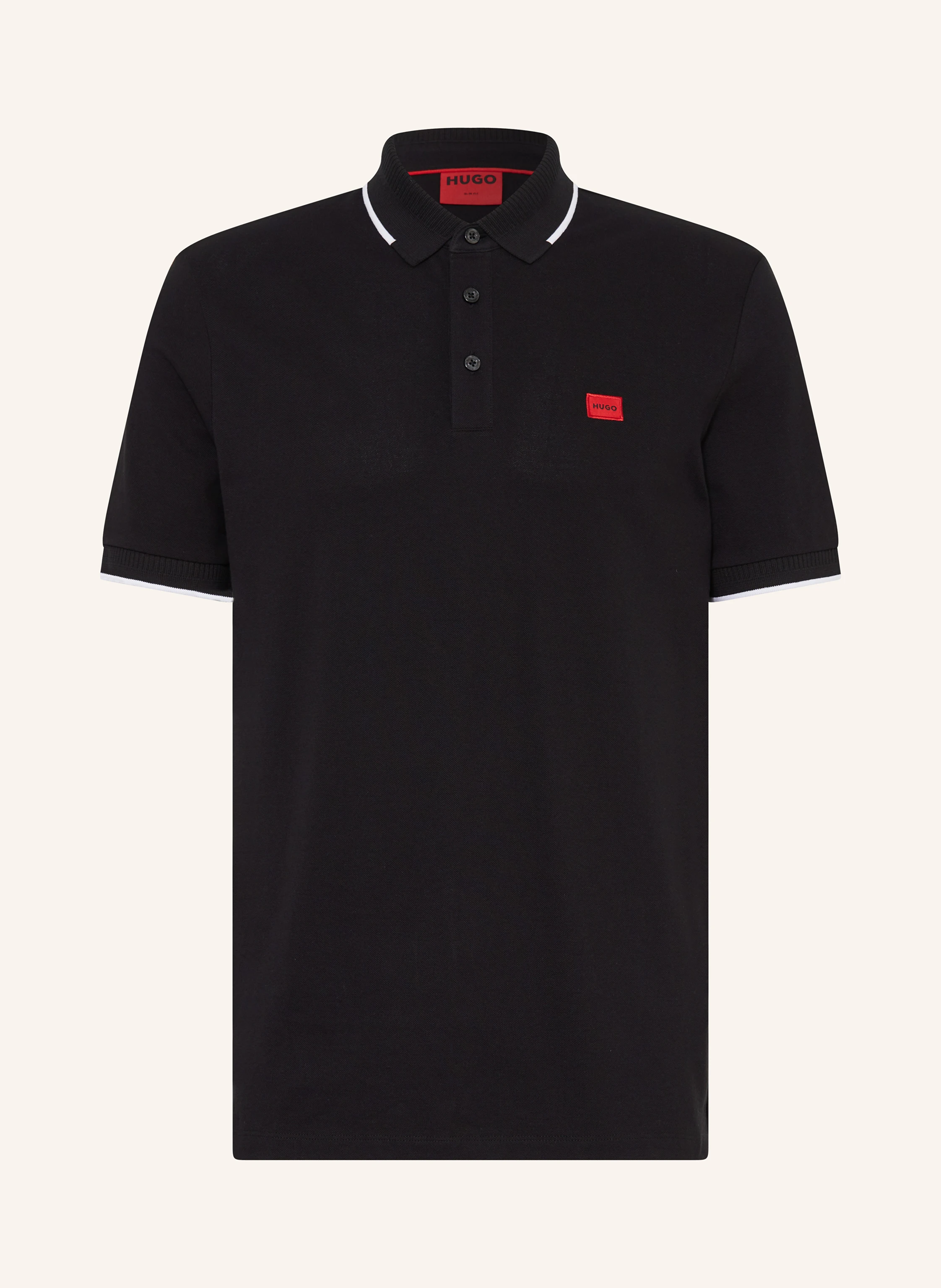 HUGO Piqué-Poloshirt DERESINO Slim Fit
