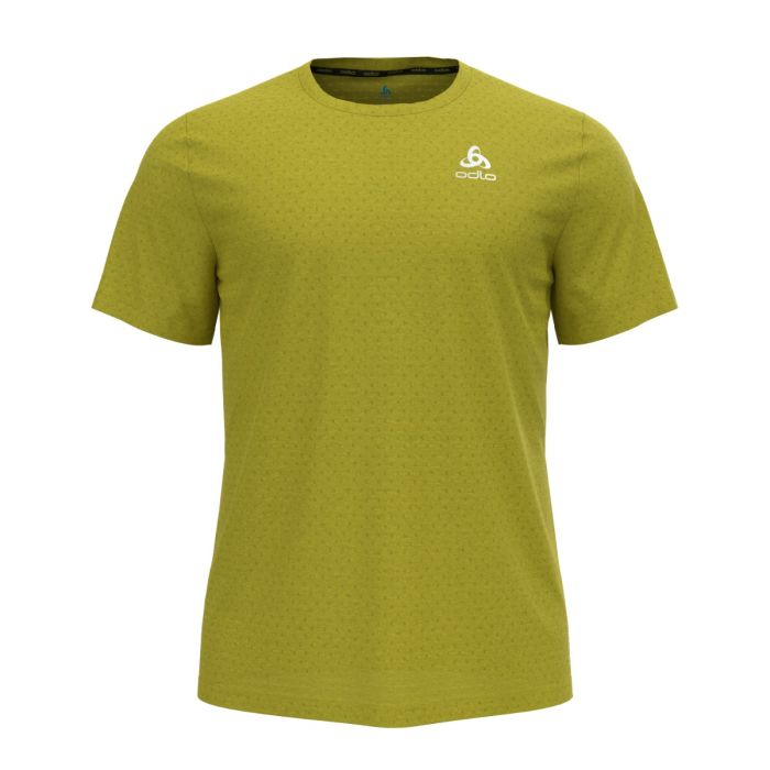 Odlo Herre T-shirts T-Shirt Short Sleeve Crew Neck Run Easy Gul