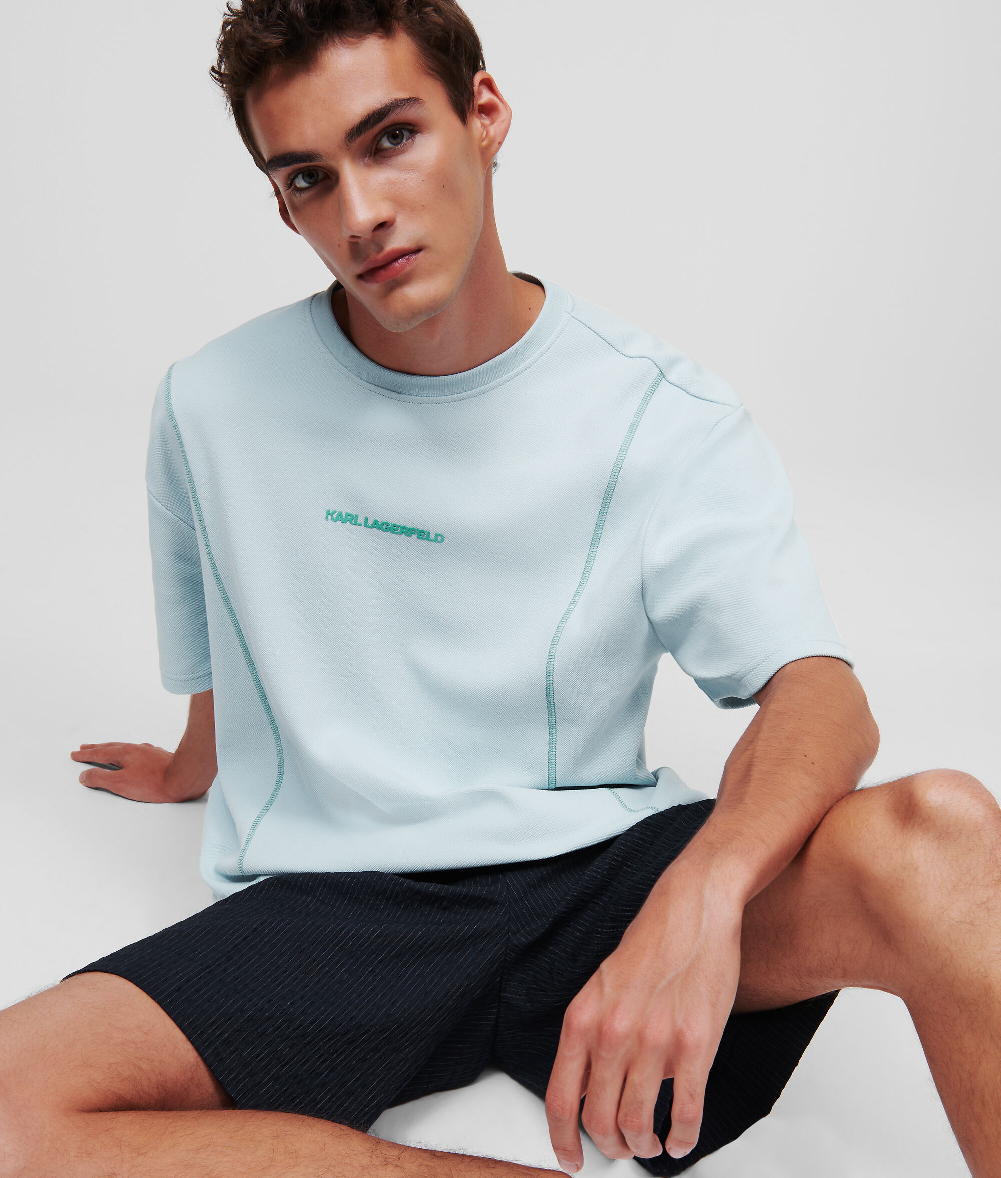 T-SHIRT PIQUÉ À LOGO KARL