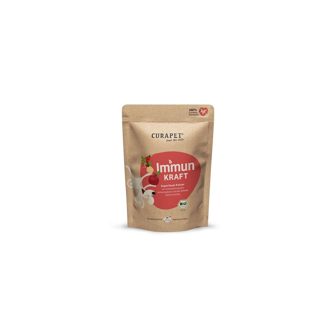 CURAPET Bio Immunpulver mit natürlichem Vitamin C - ImmunKraft 200g