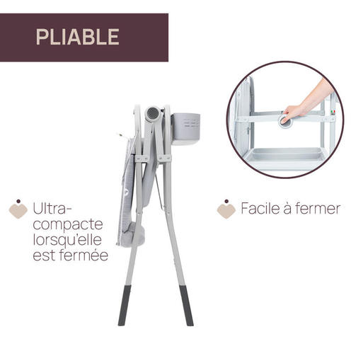 Combi bain Change Cuddle & Bubble - Graphite Melange - CHICCO