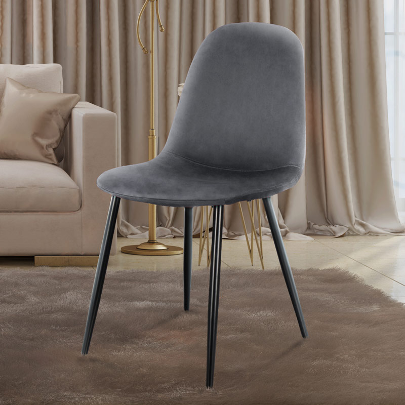 Chaise velours 'Myla'