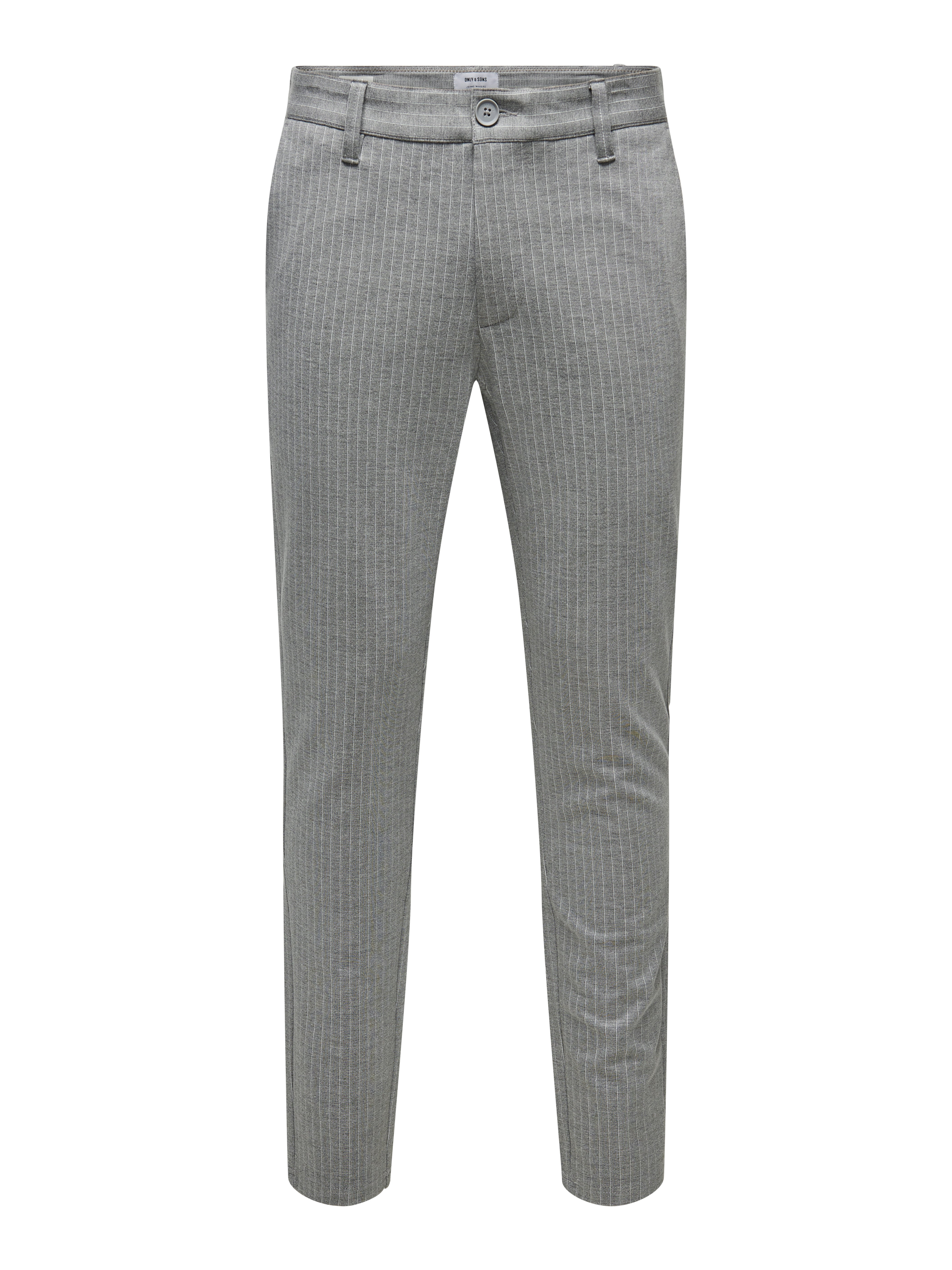 ONSMARK Verjüngt Chino Hose Light Grey Melange