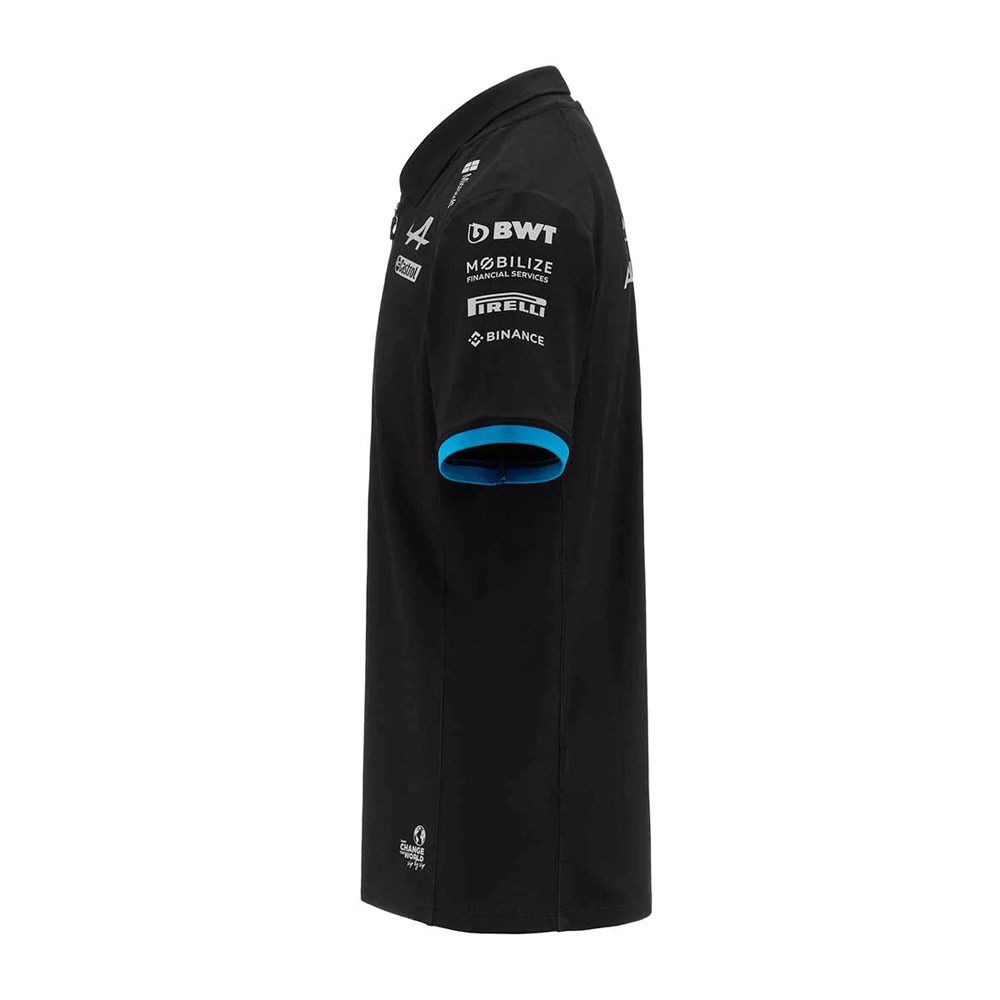 Kappa ACREM ALPINE F1 - Polo Homme black/liquid blue