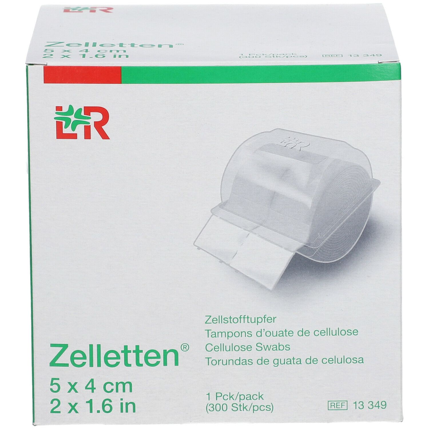 Zelletten Tupfer gerollt unsteril 5x4cm