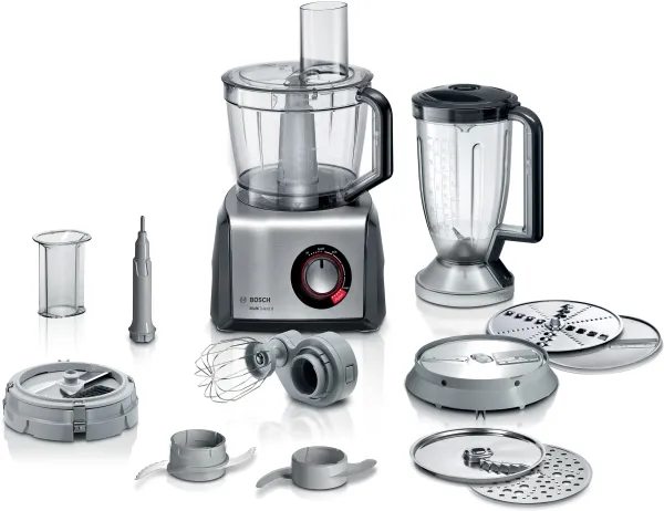 Bosch MultiTalent 8 MC812M865 - Køkkenmaskine - 1250 W - børstet rustfrit stål/sort