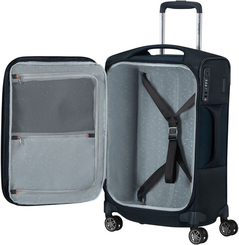 Samsonite - Re-Lite Spinner 55/20 - Handbagage Koffer - Midnight Blue - rPet - Uitbreidbaar