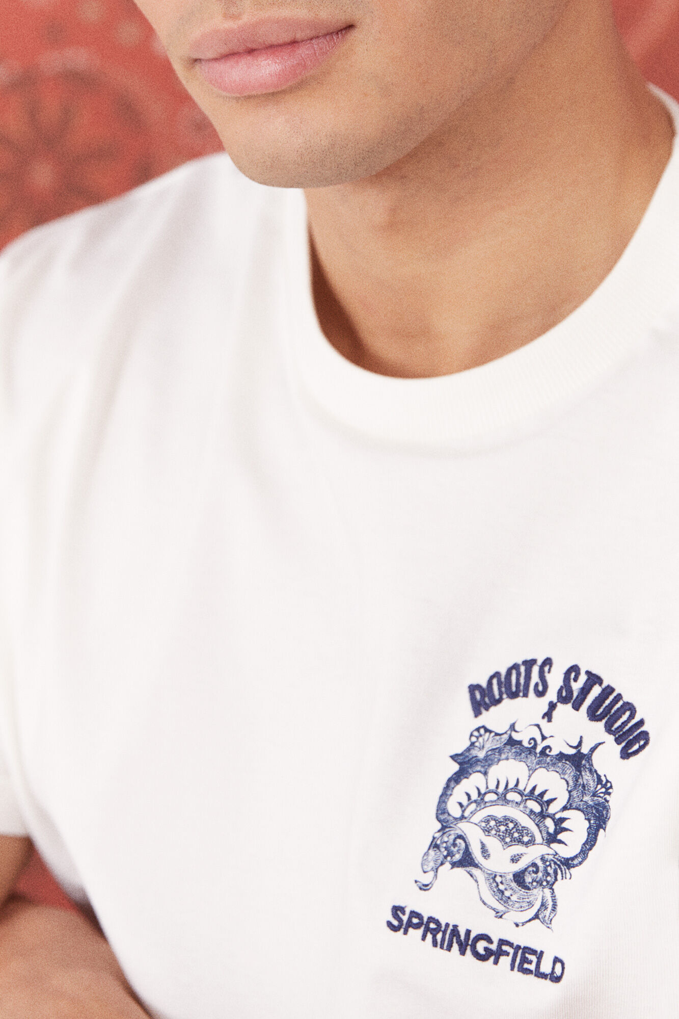 Camiseta Roots Indian Floral - Marfim