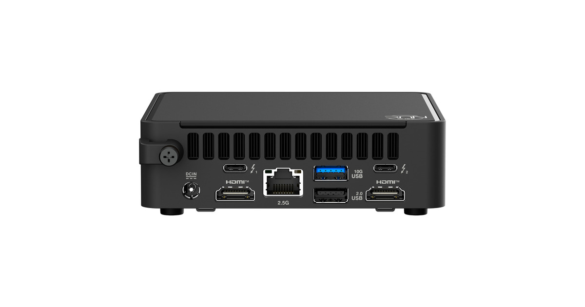 ASUSNUC 15 Pro Slim Kit RNUC15CRKC700002 barebone  (Zwart | Core 7 240H | Intel Graphics)