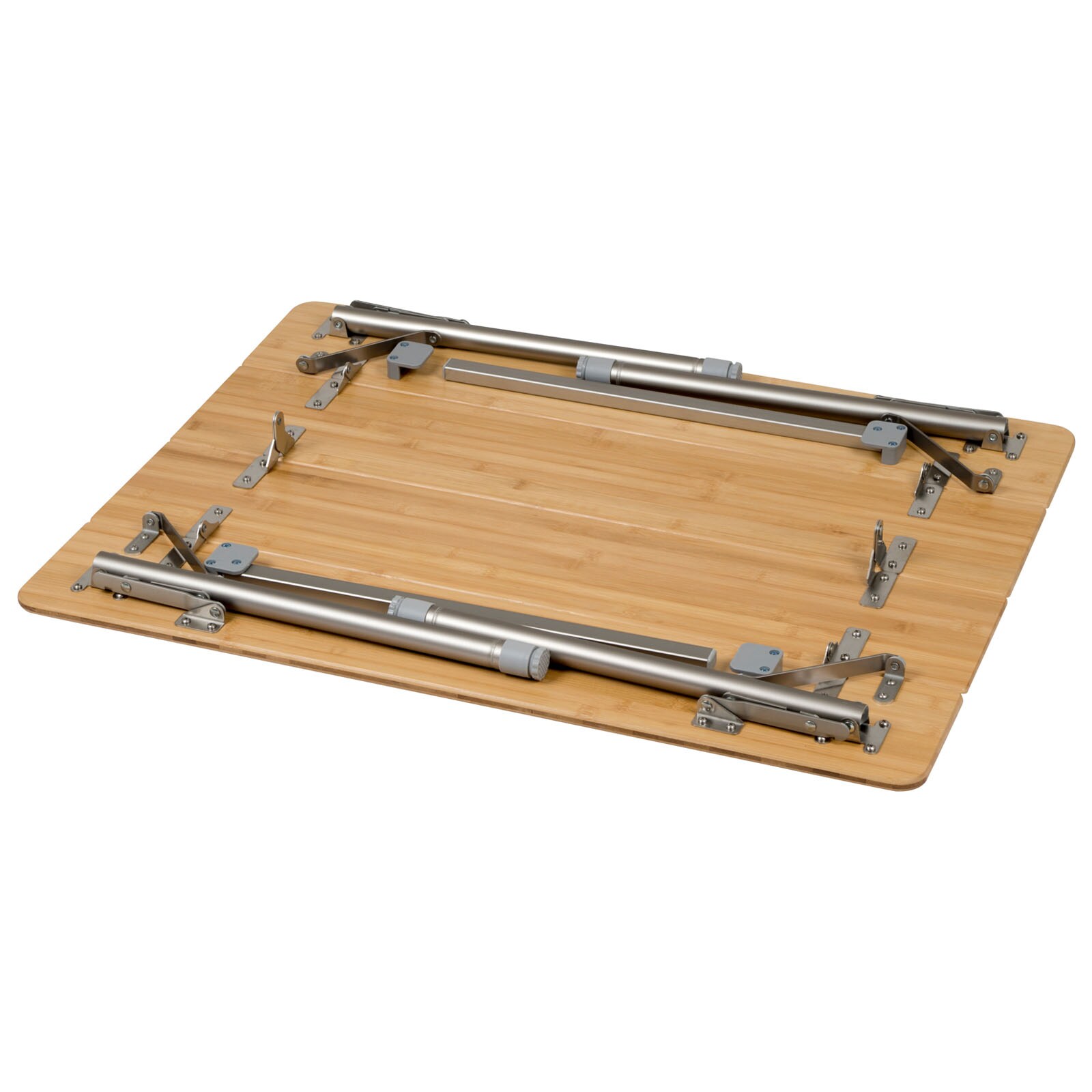 BO-CAMP Camping Gartentisch Klapptisch Falttisch Klappbar verstellbar Alu Bambus Größe: 50 x 65 cm