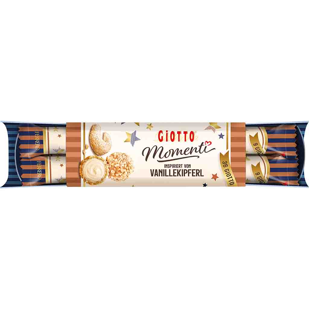 Ferrero Giotto Momenti Vanillekipferl 4x9er 154g MHD:27.4.25
