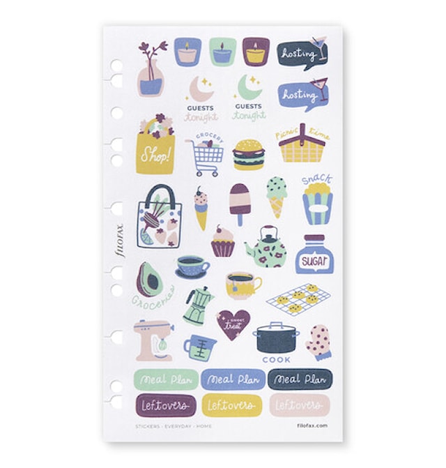Klistremerker A5/Personal Bullet Journal Home 284-pack
