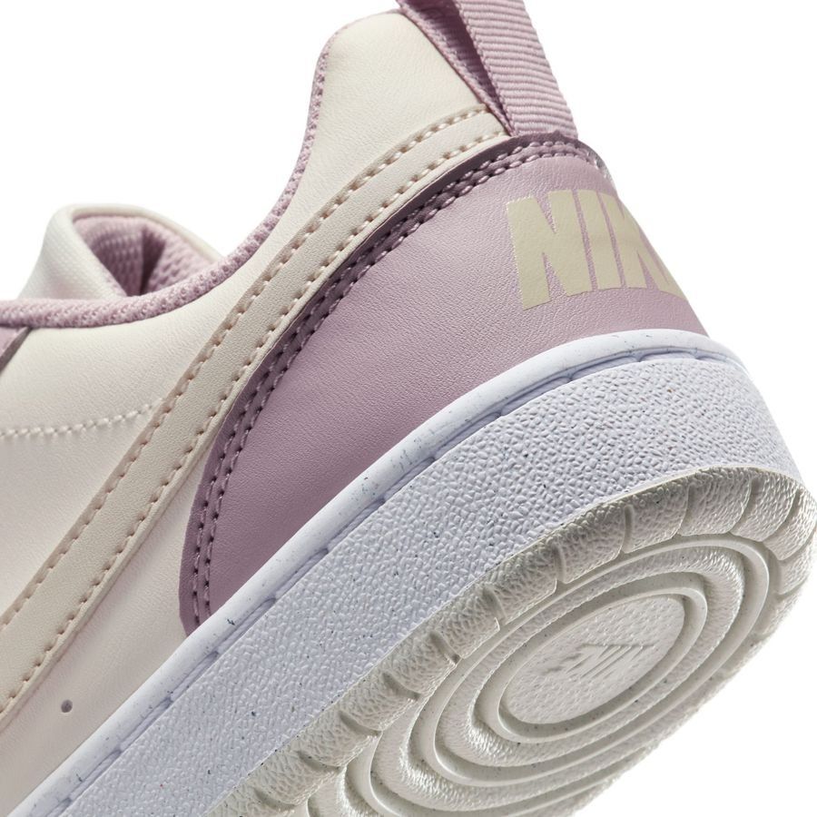 Nike Court Borough Low Recraft - Blanc Cassé/Light Orewood Brown/Rose Enfant