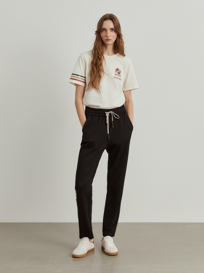 Calças jogger com cordões Lion x FDI