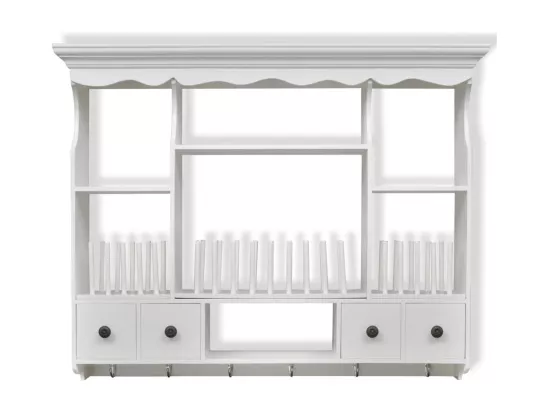 Armoire murale de cuisine en bois Blanc