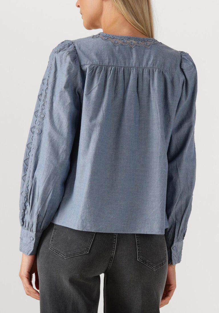 blauwe ulla johnson blouses kady long sleeve blouse