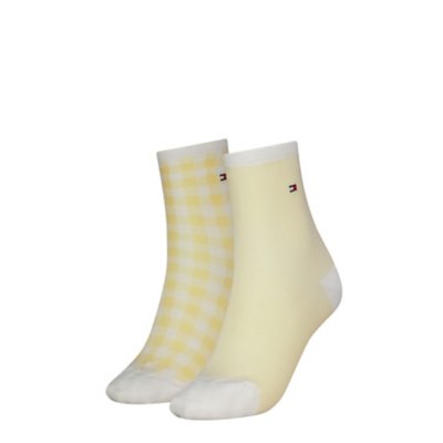 Chaussettes femme Birdseye Gingham JAUNE TOMMY HILFIGER