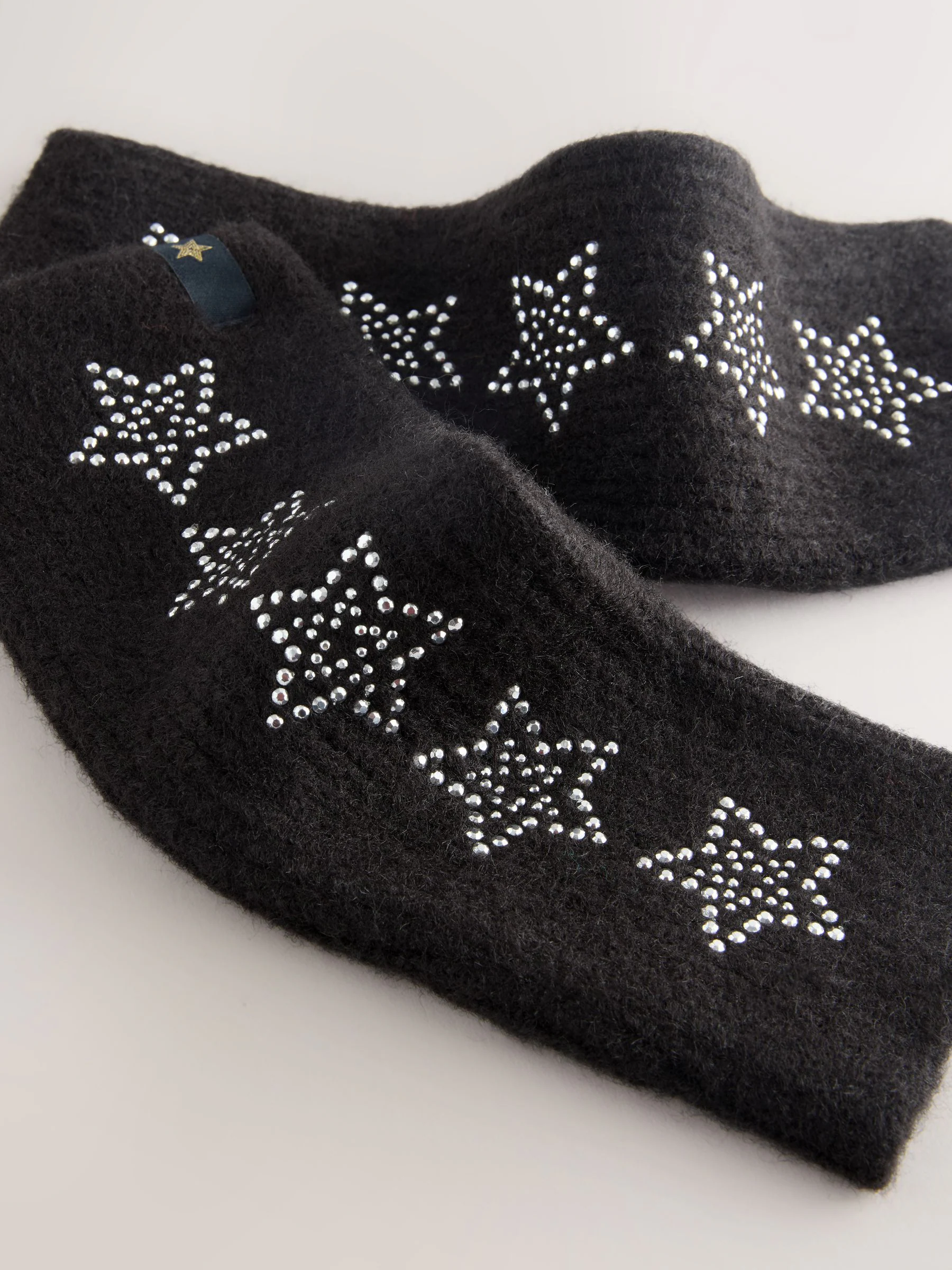 Zwart versierd met ster studs - Rockett St George Handwarmers