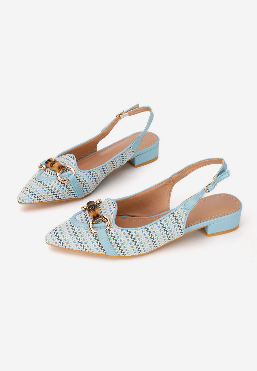 Chaussures slingback bleus Merilia