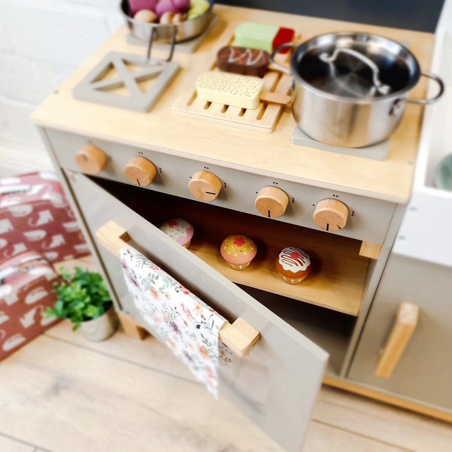 MUSTERKIND® Spielküche Linum - warmgraunatur