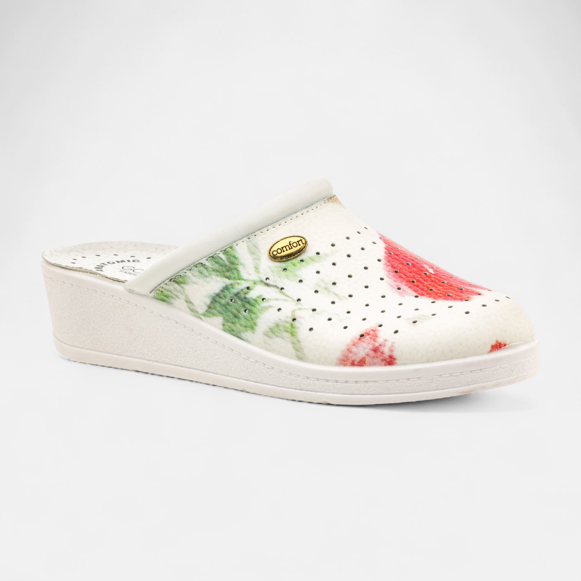 Chaussures confort paramédical Femme en cuir multicolore