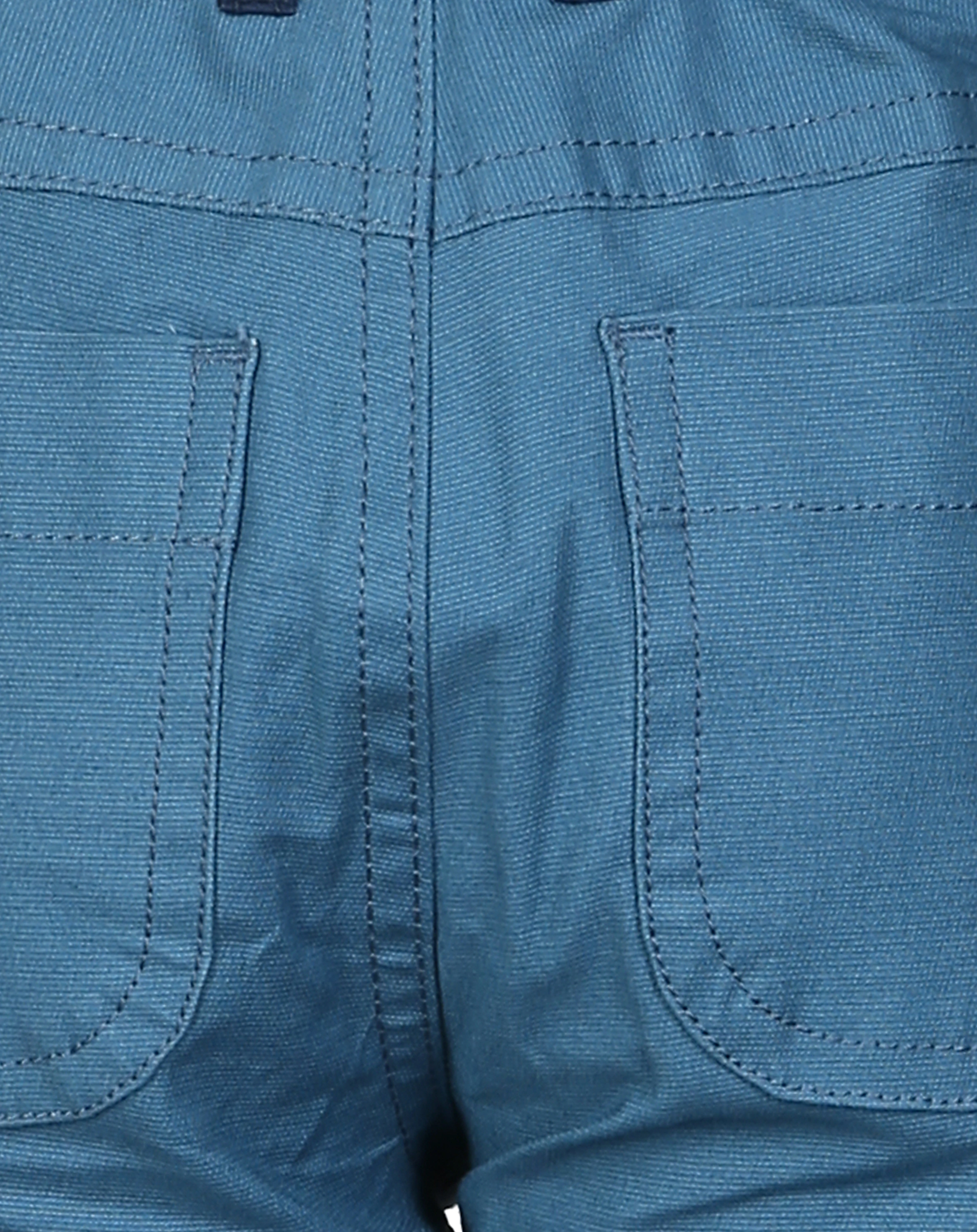 Outdoorhose KUUSI CANVAS mit Knieverstärkung in real teal