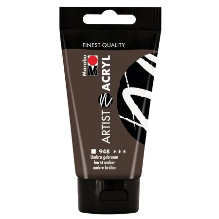 Marabu Artist Acryl, Umbra gebrannt 948, 75 ml