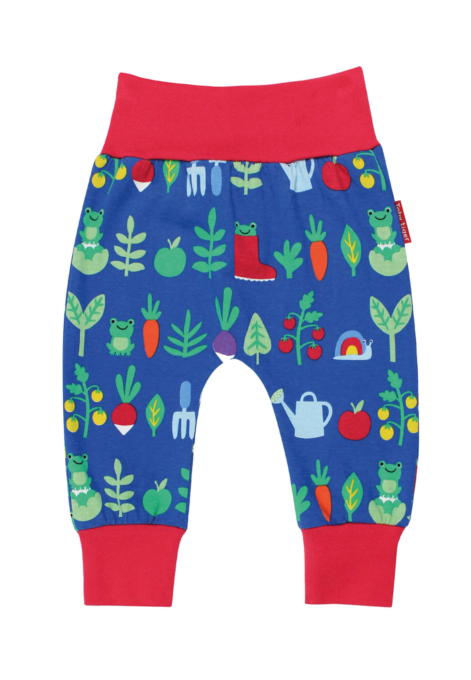 Toby Tiger Babyhose, Garten-Applikation