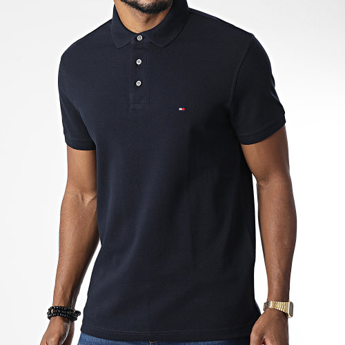 Polo Manches Courtes Slim 7771 Bleu Marine
