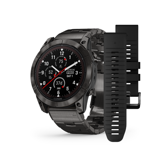 Garmin Fenix 7X Pro 010-02778-30 Sapphire Solar Edition Smartwatch, Carbon Gray, 51 mm