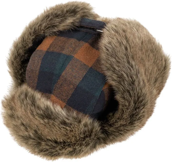 MJM MJM Trapper Rex 32 Faux Fur Rust Check