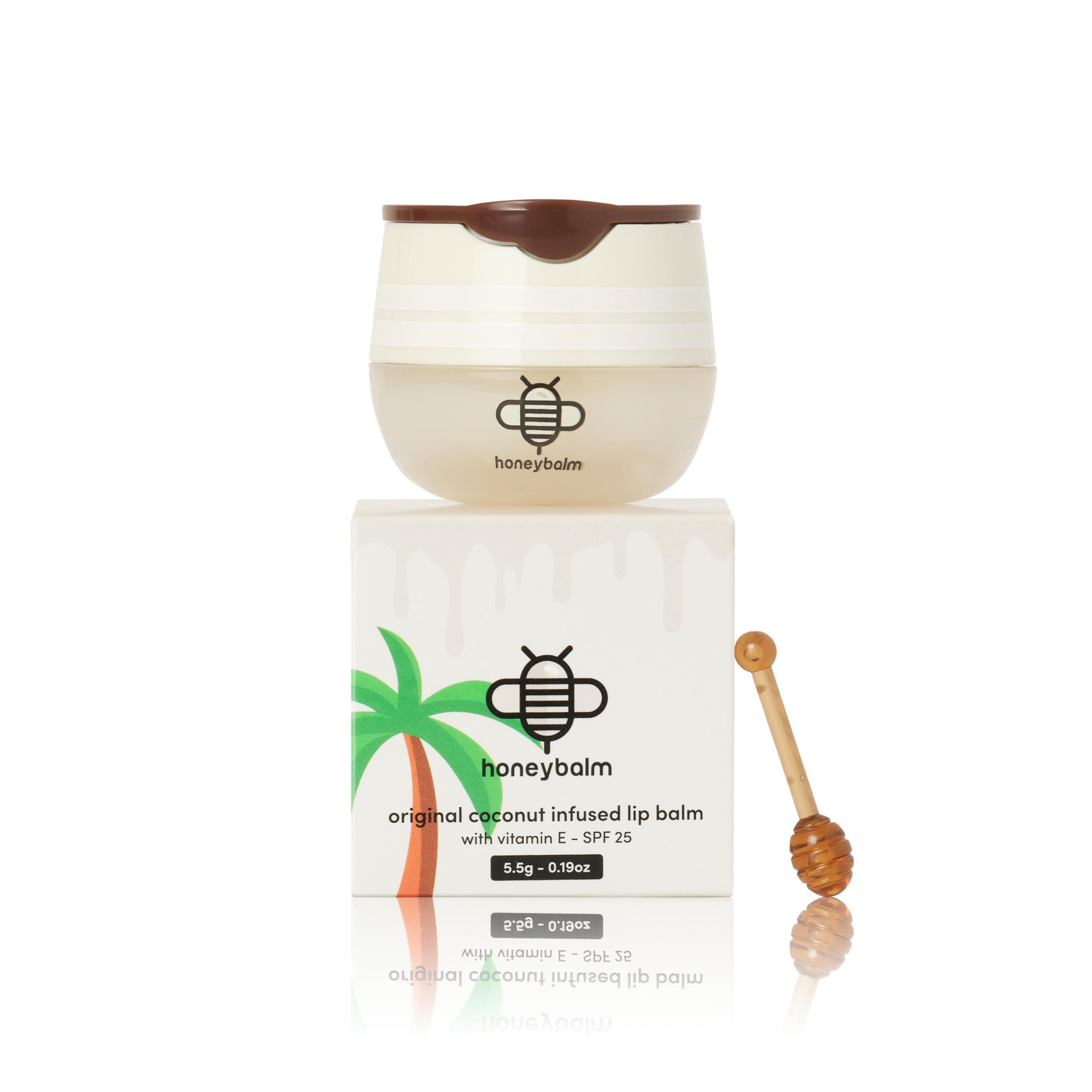 Honeybalm Lippenbalsem Coconut + SPF25 (1 stuk)