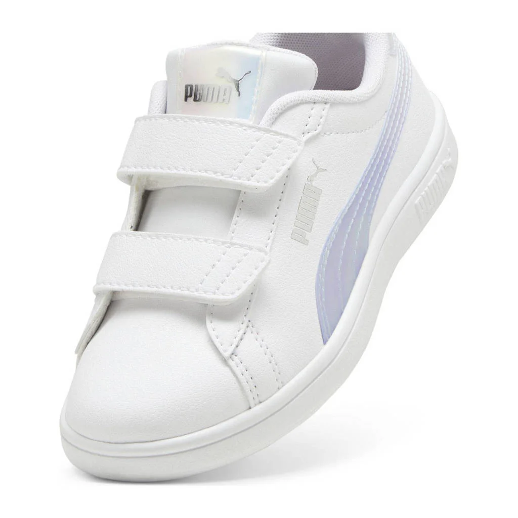 Puma Smash 3.0 Holosneakers wit/lila/zilver