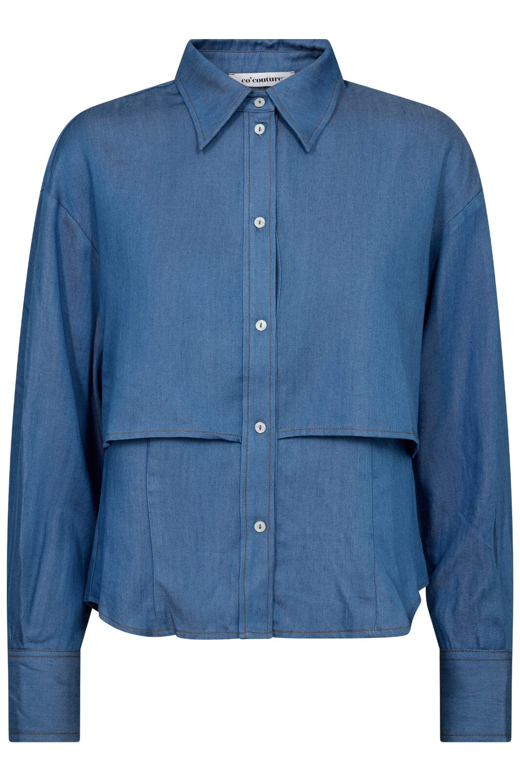 Co´Couture Denimcc Double Layer Shirt 35741