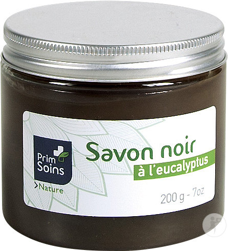 Prim' Soins Nature Savon Noir À L'Eucalyptus Pot 200g