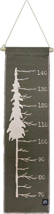 Factory Petite wandkleed meetlat Wild Woods groen 86 x 25 cm