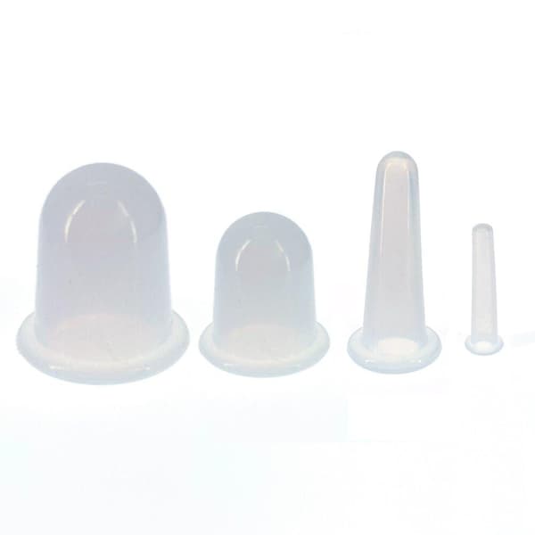 Vakuummassasje mot cellulitter - 7 deler - silikon