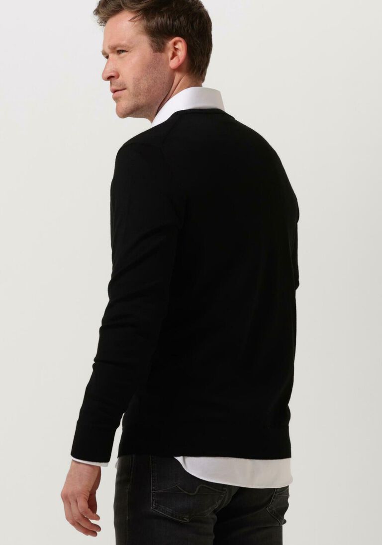 PROFUOMO zwarte profuomo trui pullover v-neck