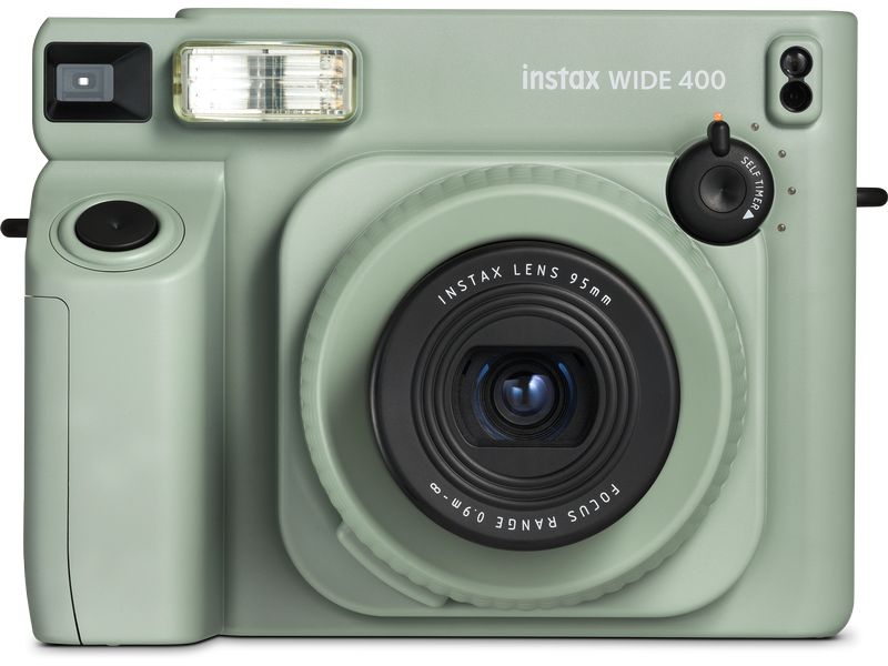 Fujifilm Fotokamera Instax Wide 400 Grün Analoge Grossformat-Sofortbildkamera, mit der Sie alles entdecken können, was breit ist