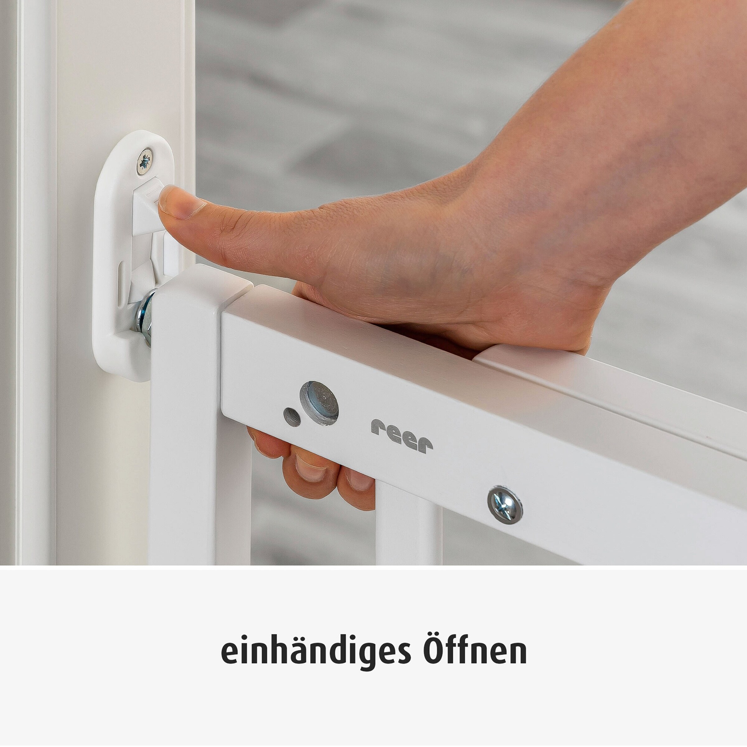 reer Tür- und Treppenschutzgitter Baukasten Schraubgitter weiß