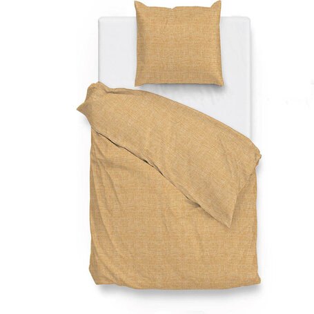 Dekbedovertrek Lino - Ochre Yellow