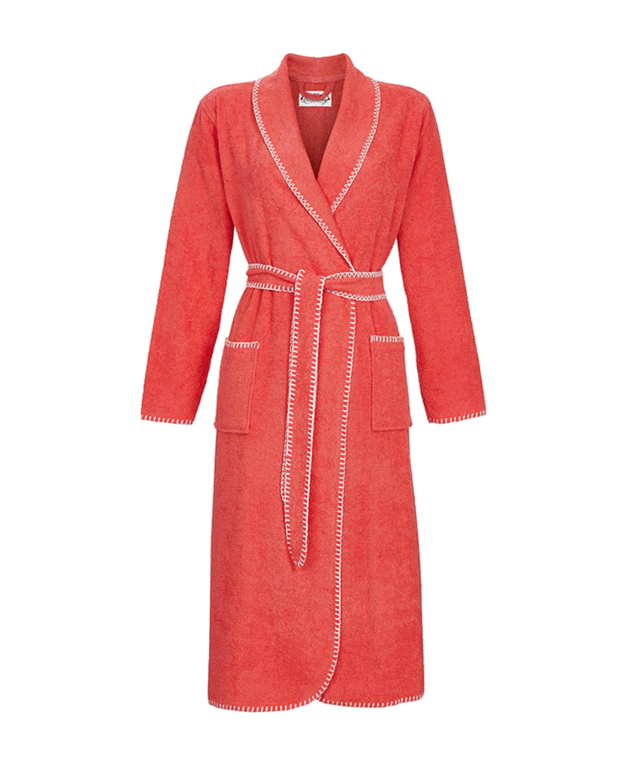 Bloomy Dames ochtendjas rood