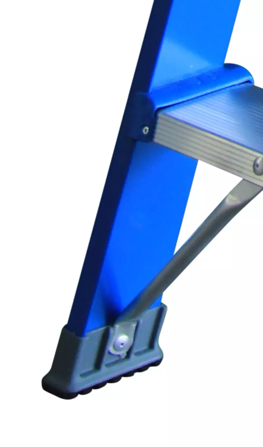 ASC 200307 Premium BT Trap - Enkel - Aluminium met blauwe coating - 10 treden - max. werkhoogte 4.50 m.