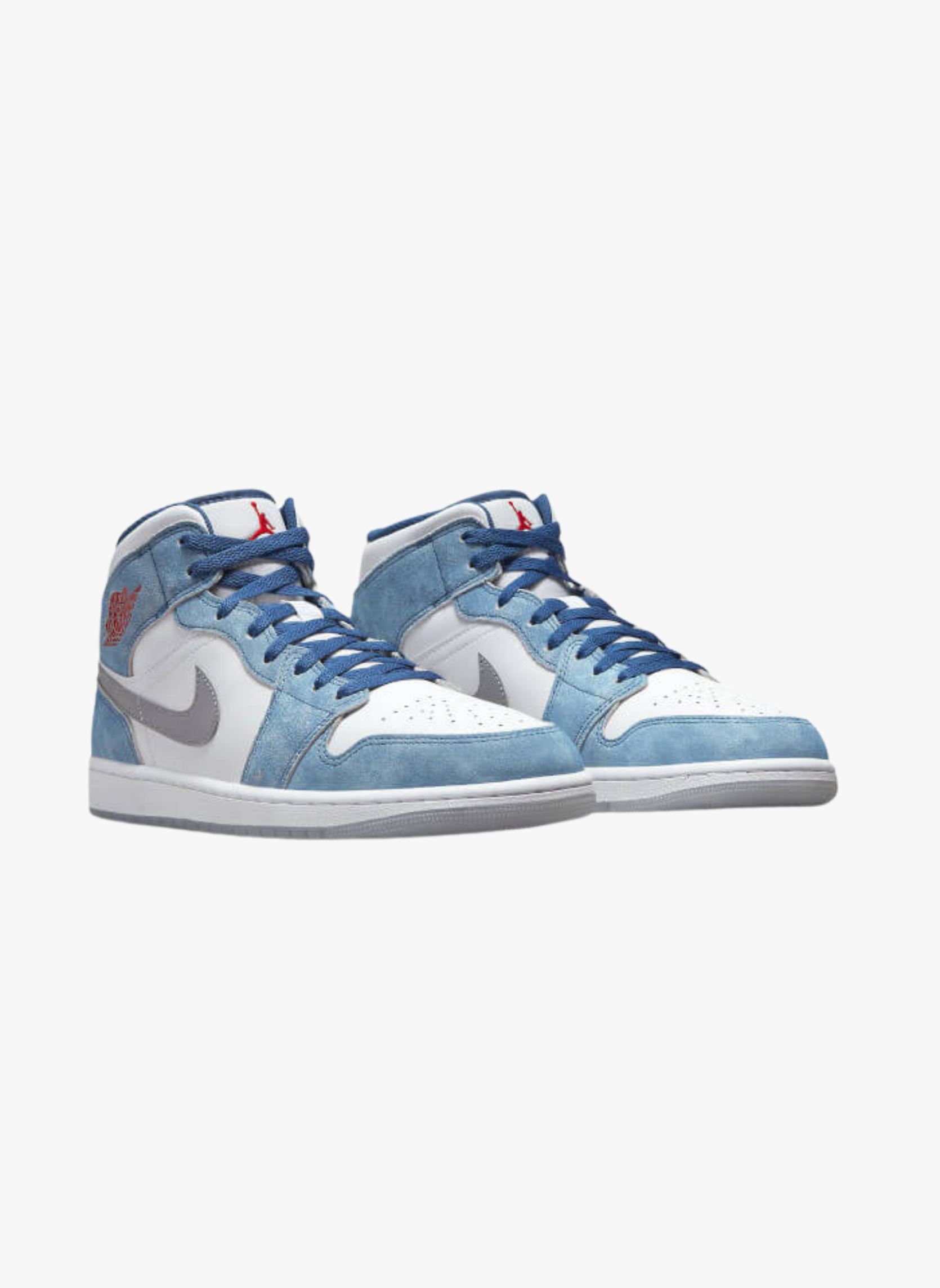 AIR JORDAN MID - Air jordan 1 mid french blue fire red (gs) | Bleu