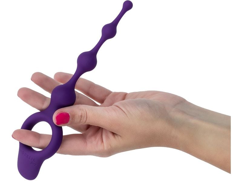 Amorelie Analkette Glare Violett Analkette mit ergonomischem Griff für Sicherheit