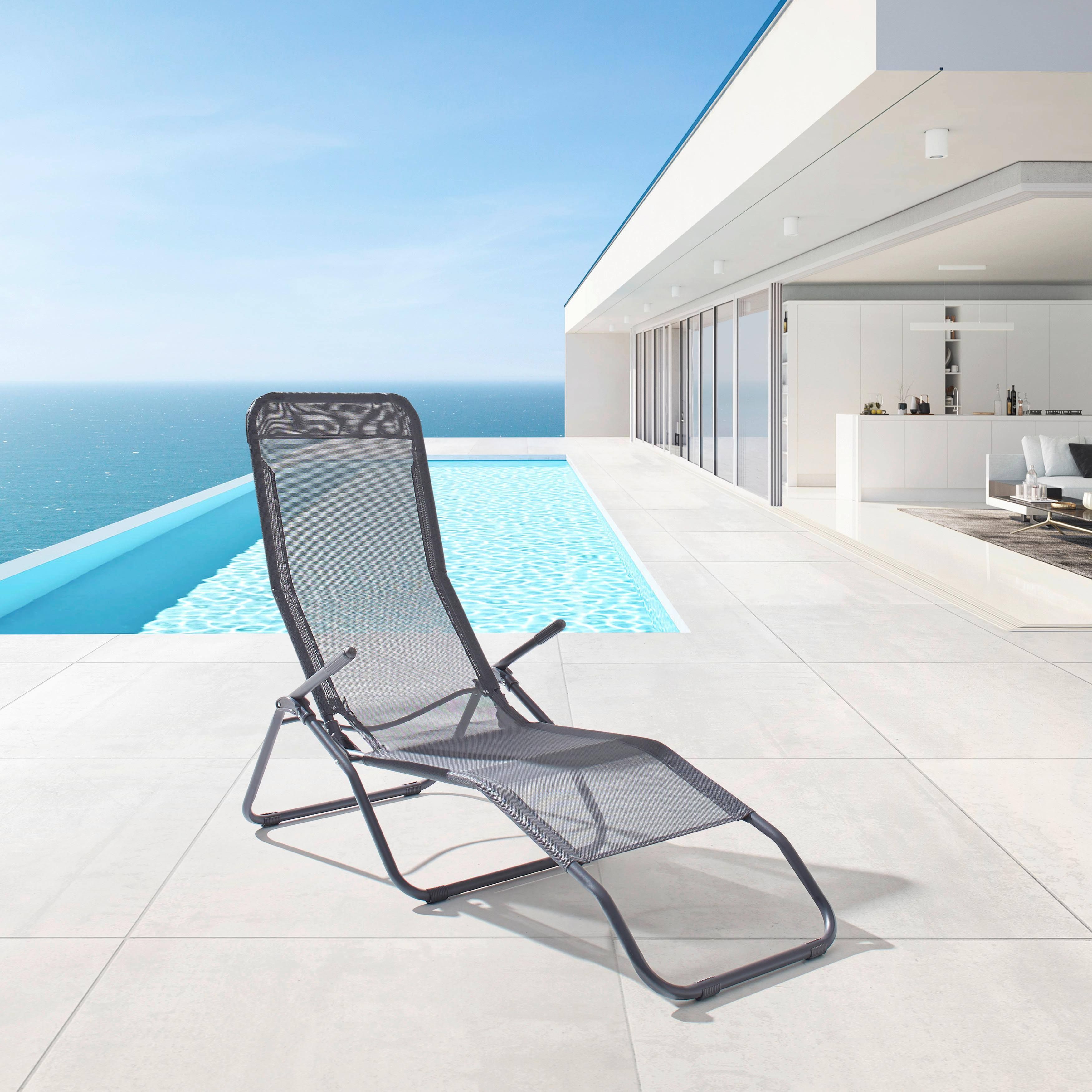 mömax Modern Living - Sonnenliege Georg in Anthrazit