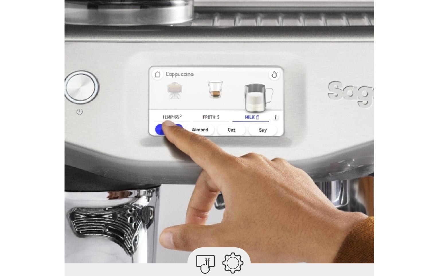 the Barista Touch Impress Cold Brushed Stainless Steel<br>Siebträgermaschine