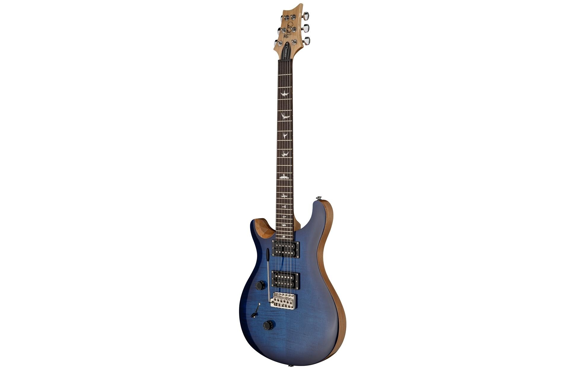 E-Gitarre SE Custom 24 «Lefty» – Faded Blue Burst<br>Klassisches Gitarrenmodell mit Humbucker-Pickups für Linkshänder